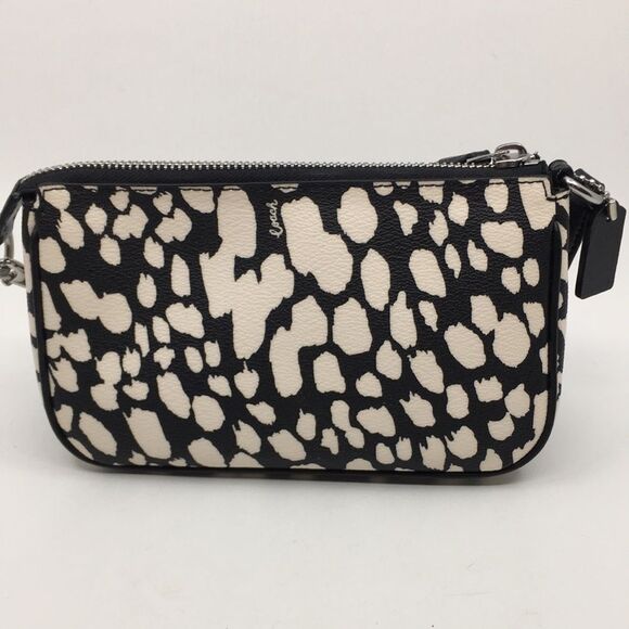 Coach CD872 Nolita 19 With Spotted Animal Print In Silver/Black/Chalk Multi - Picture 5 of 16
